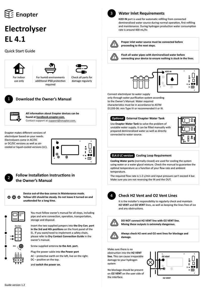 Enapter Electrolyser EL 4.1 quick start guide