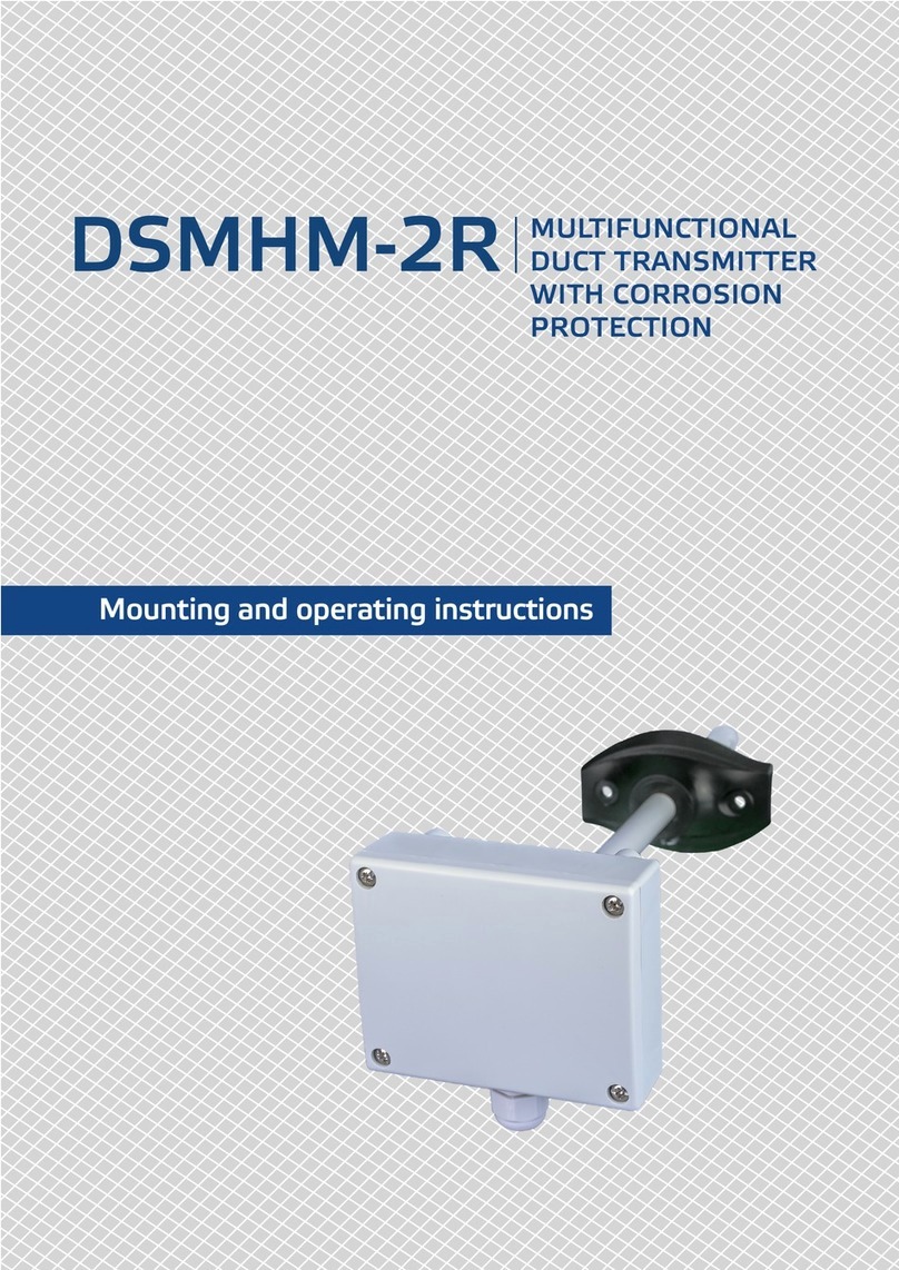 Sentera Controls DSMHM-2R Mounting and operating instructions