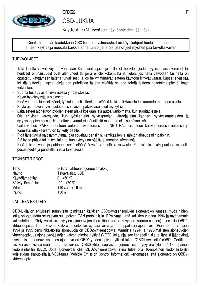 CRX CRX59 User manual