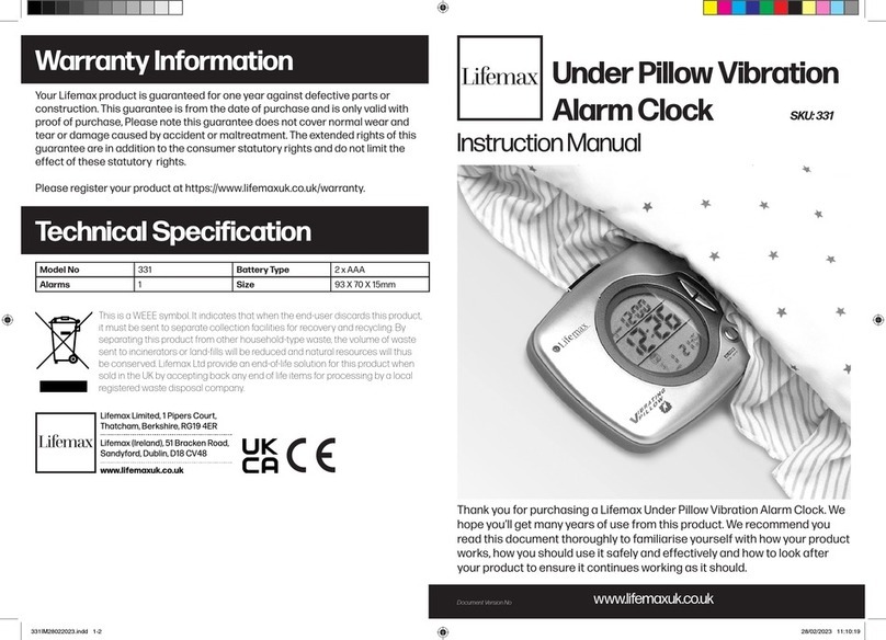 Lifemax 331 User manual