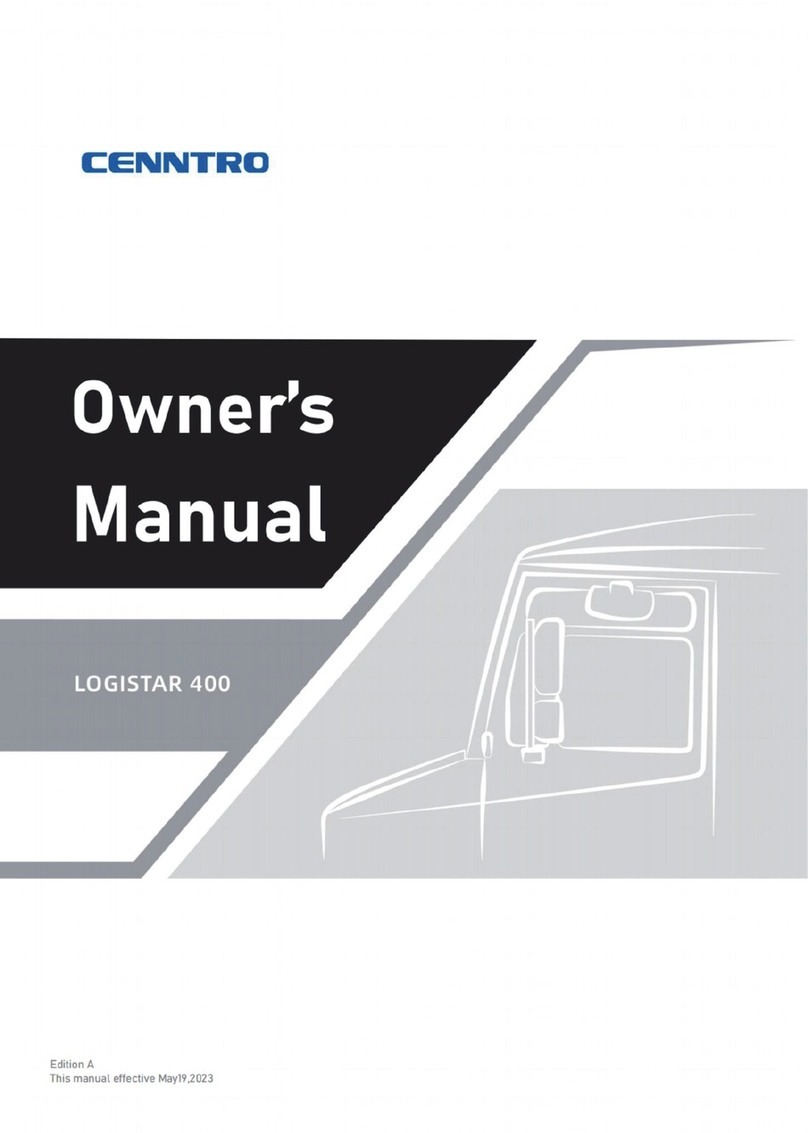 CENNTRO LOGISTAR 400 owner's manual