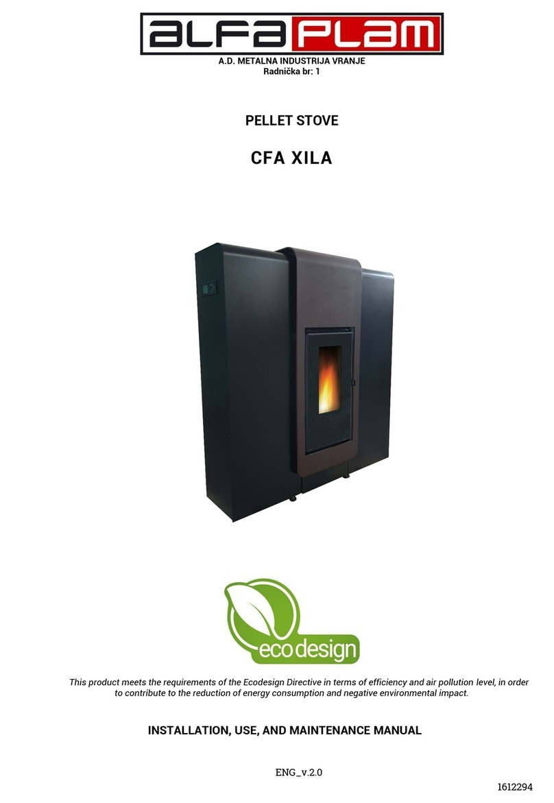 Alfa Plam CFA XILA Instructions for installation, use and maintenance manual