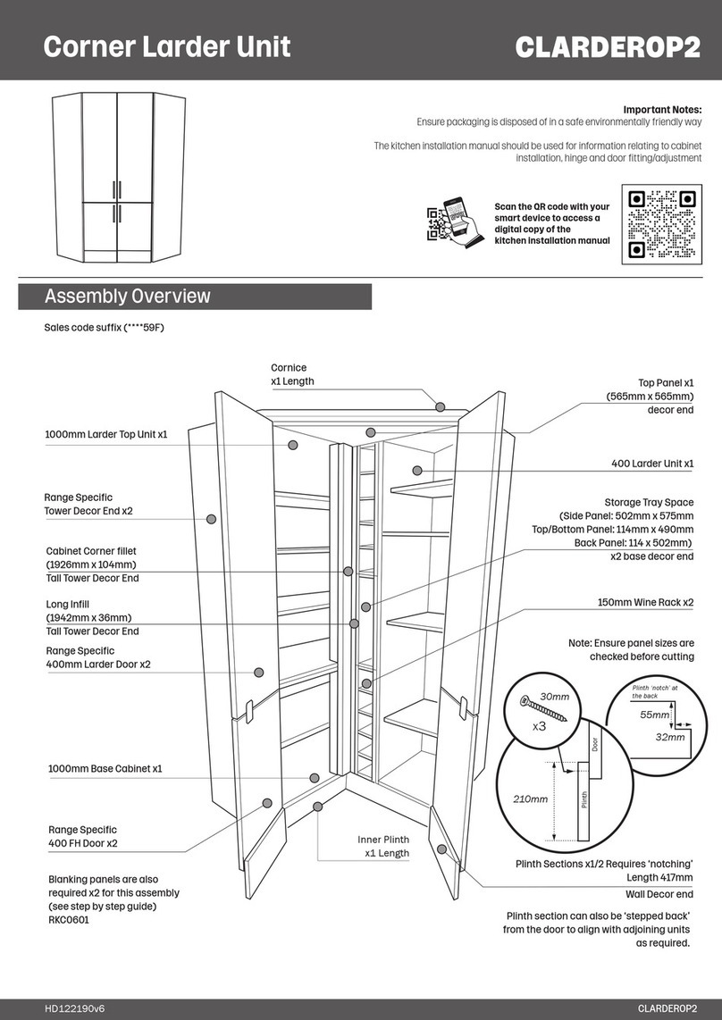 Howdens CLARDEROP2 User manual