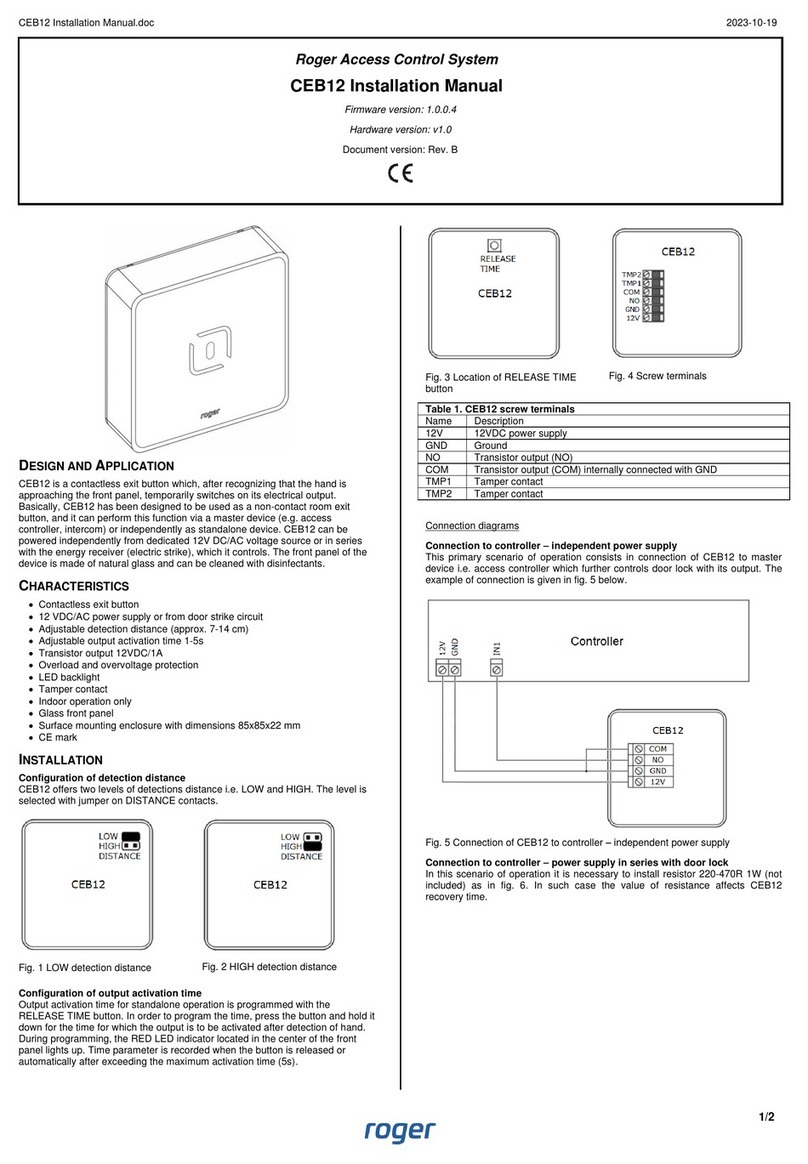 Roger CEB12 User manual