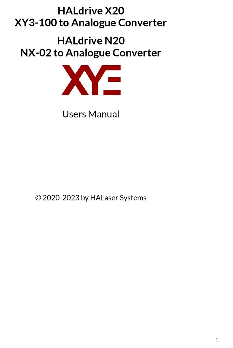 HALaser Systems HALdrive N20 user manual