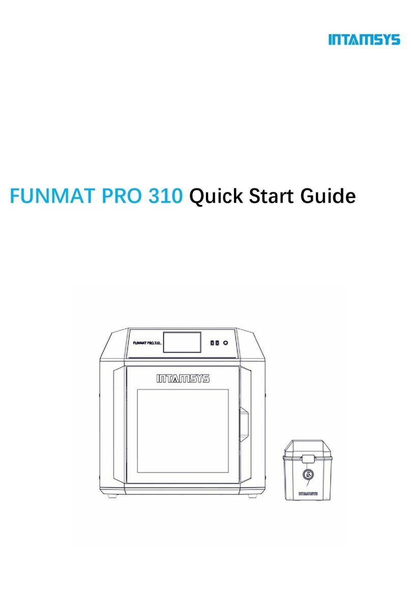Intamsys FUNMAT PRO 310 quick start guide