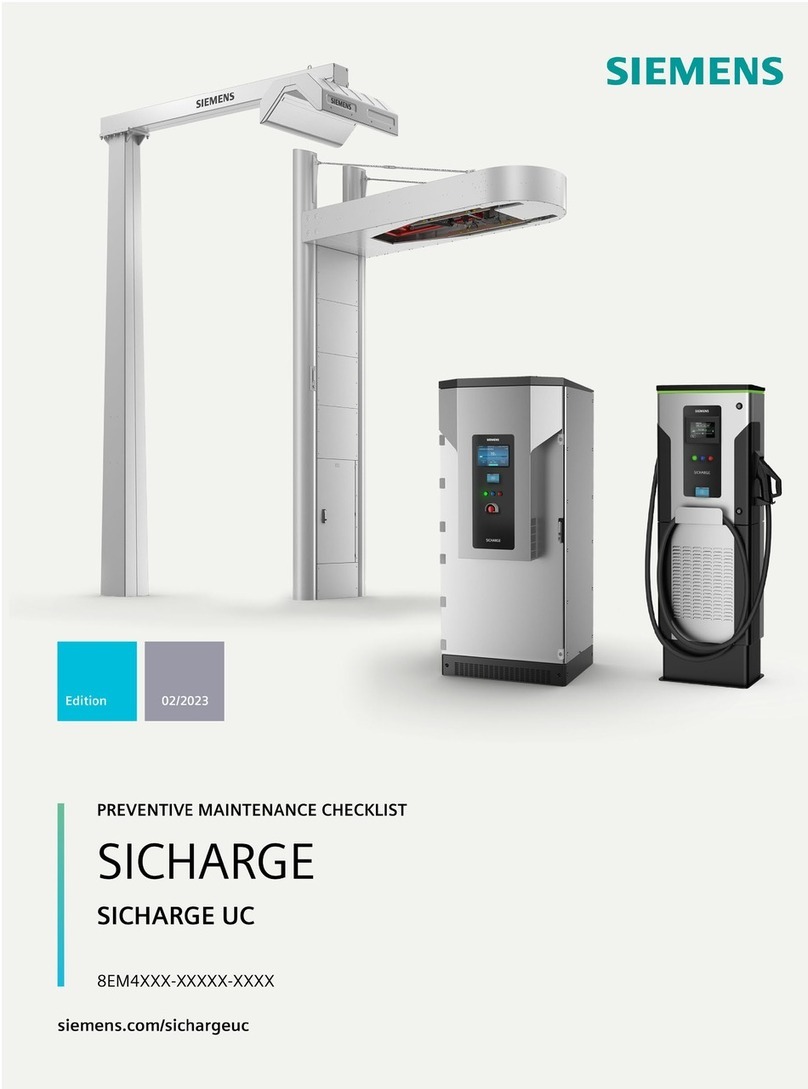 Siemens Sicharge Uc 8EM4 Series Preventive maintenance