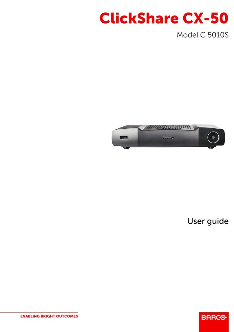 Barco CX-50 User manual