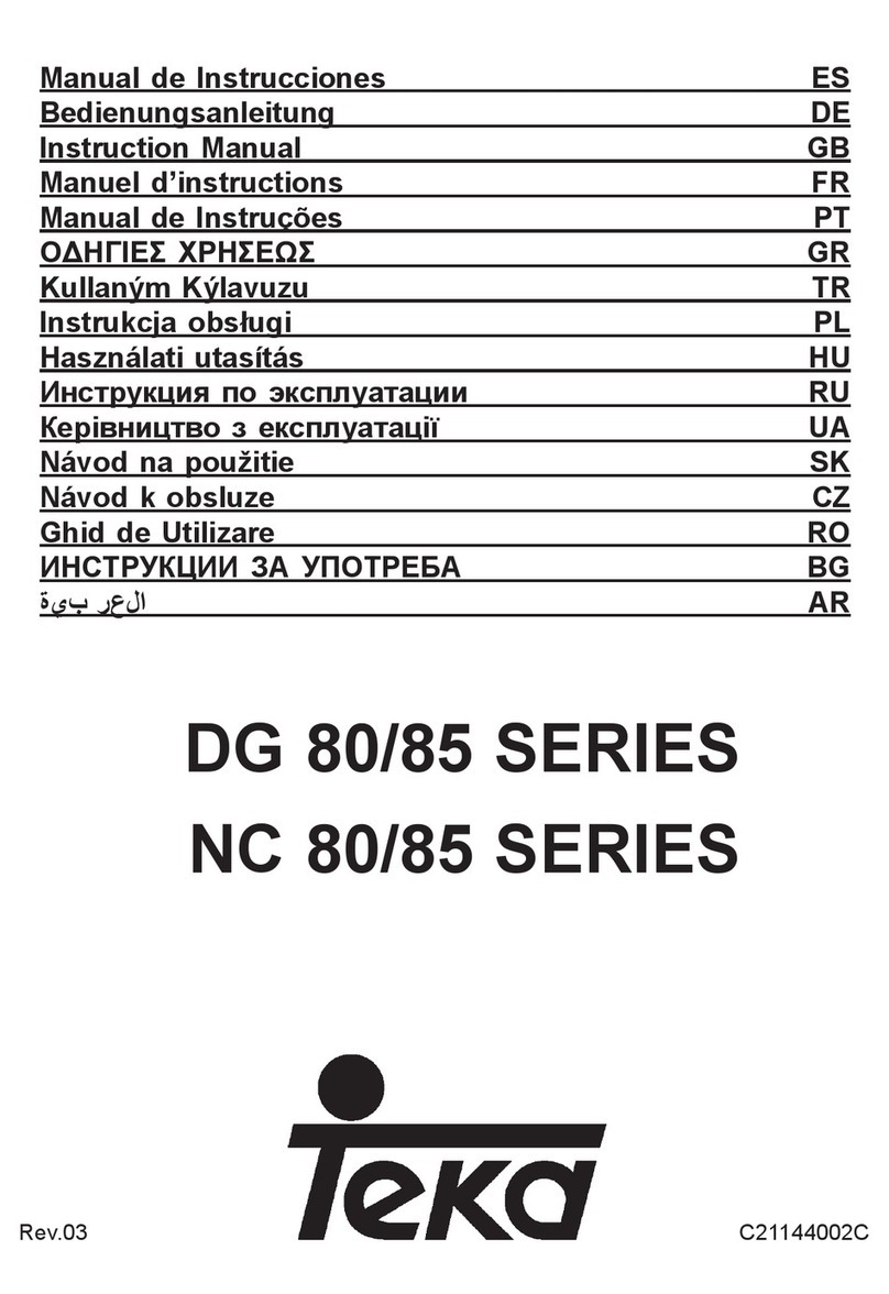 Teka DG 80/85 Series instruction manual