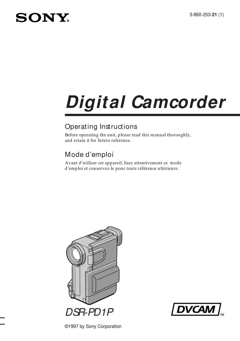 Sony DVCAM DSR-PD1P operating instructions