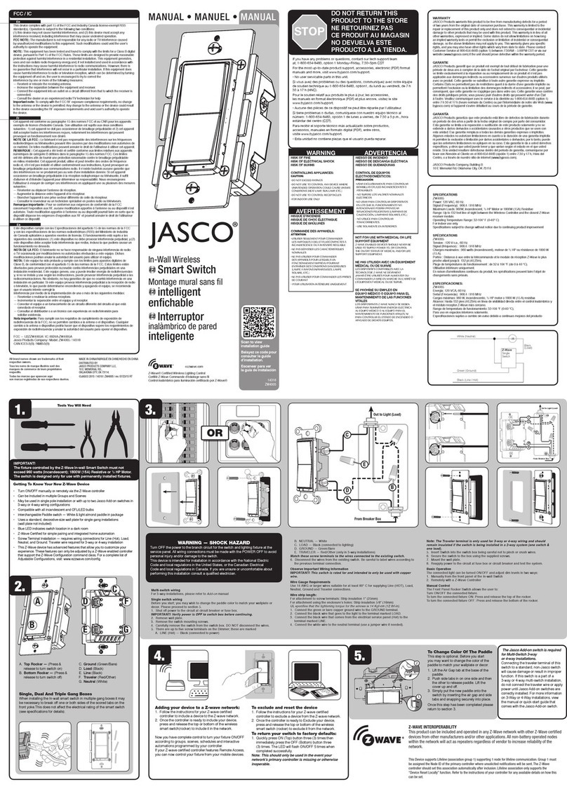 Jasco 14318 User manual