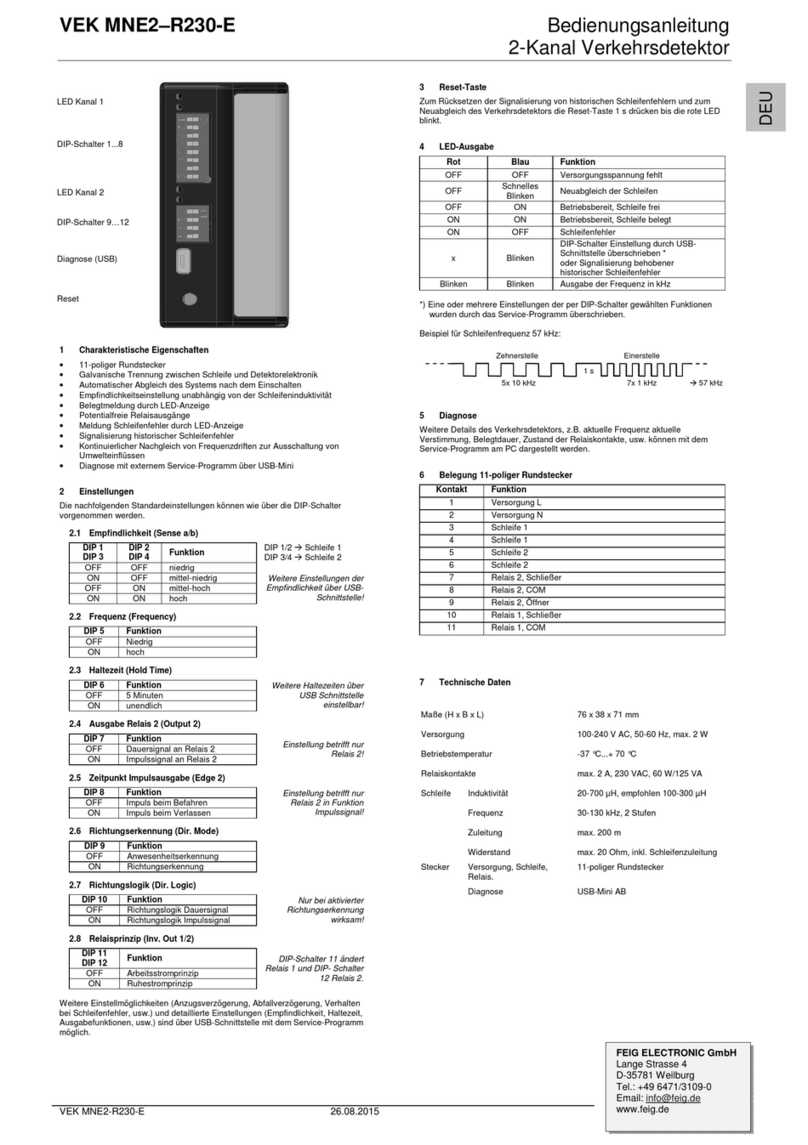 Feig Electronic VEK MNE2-R230-E operating instructions