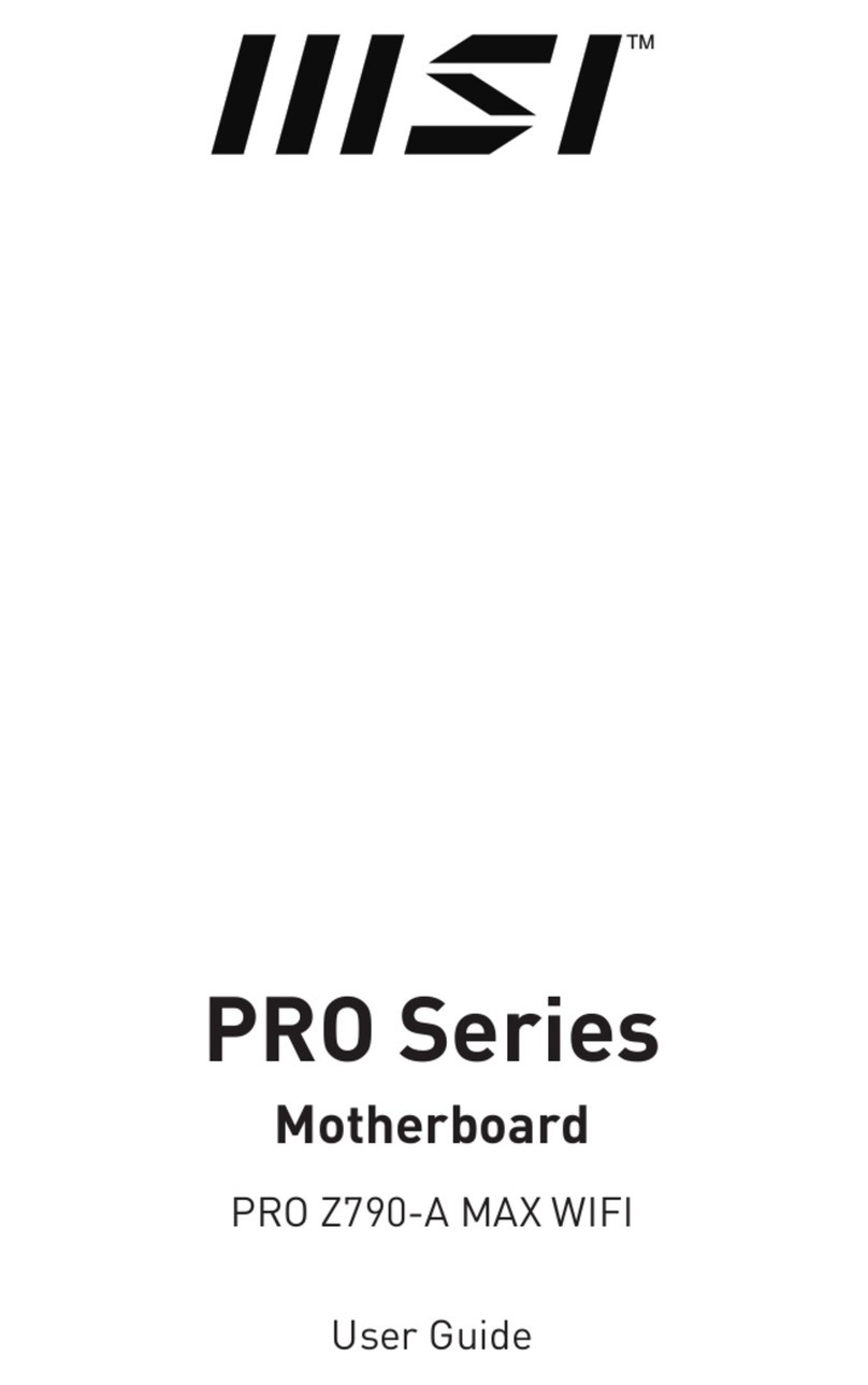 MSI PRO Z790-A MAX WIFI User manual