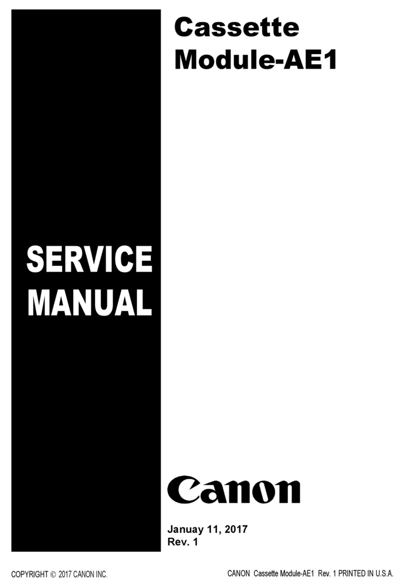 Canon Cassette Module-AE1 Service manual