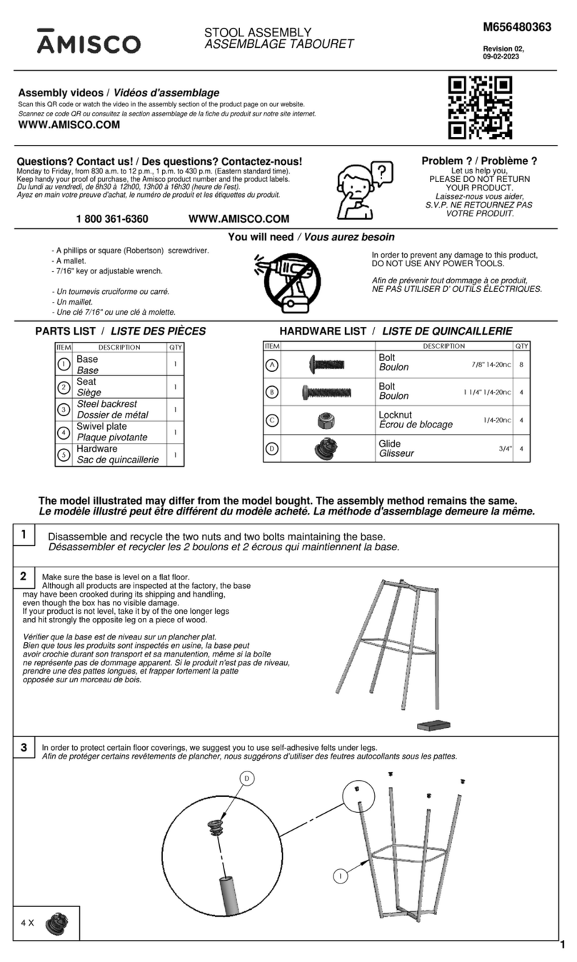 Amisco M656480363 User manual