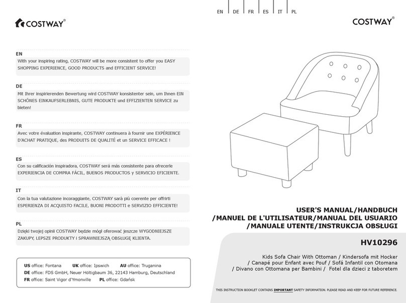 Costway HV10296 User manual Costway HV10296 User manual