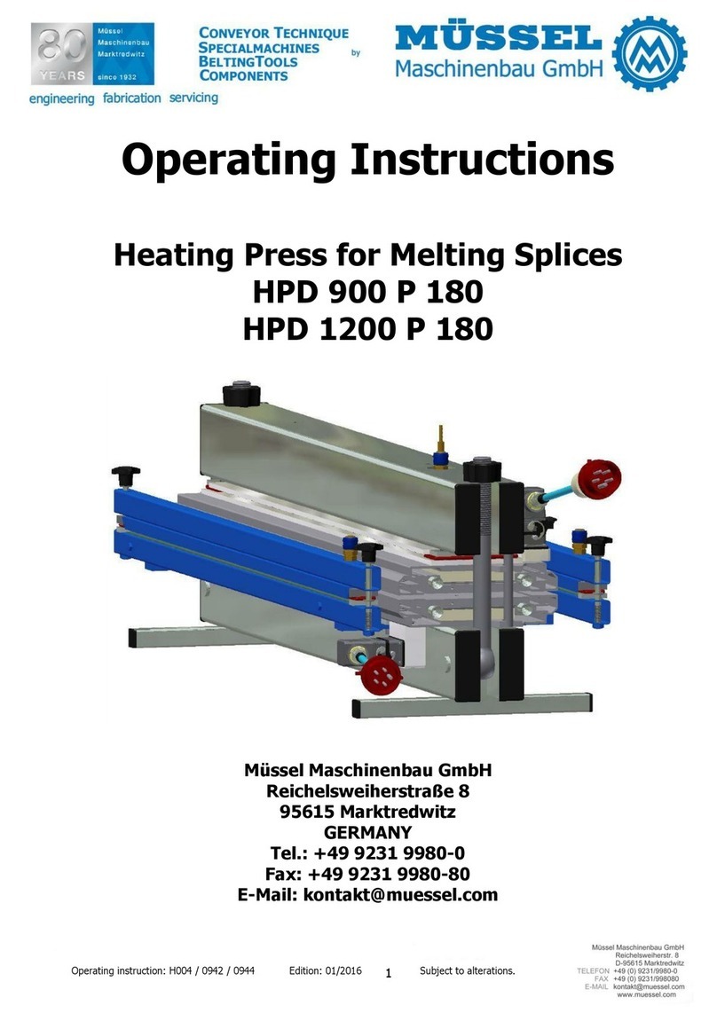 Müssel HPD 900 P 180 operating instructions