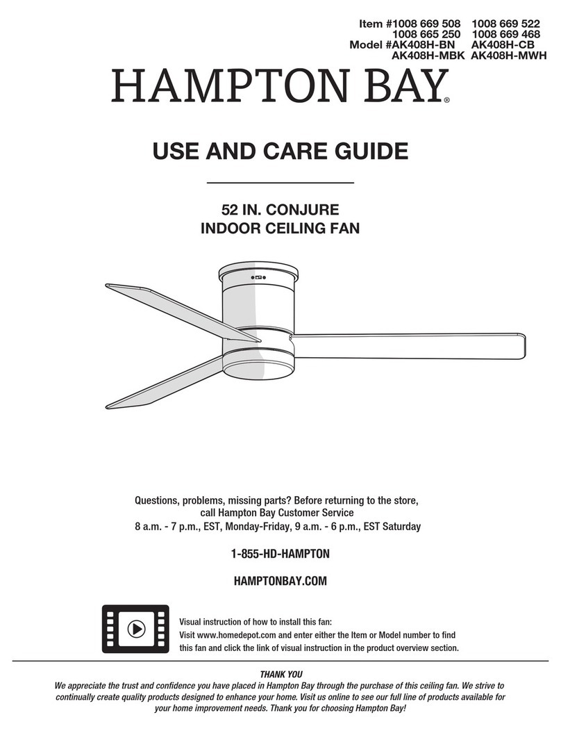 HAMPTON BAY AK408H-BN User manual