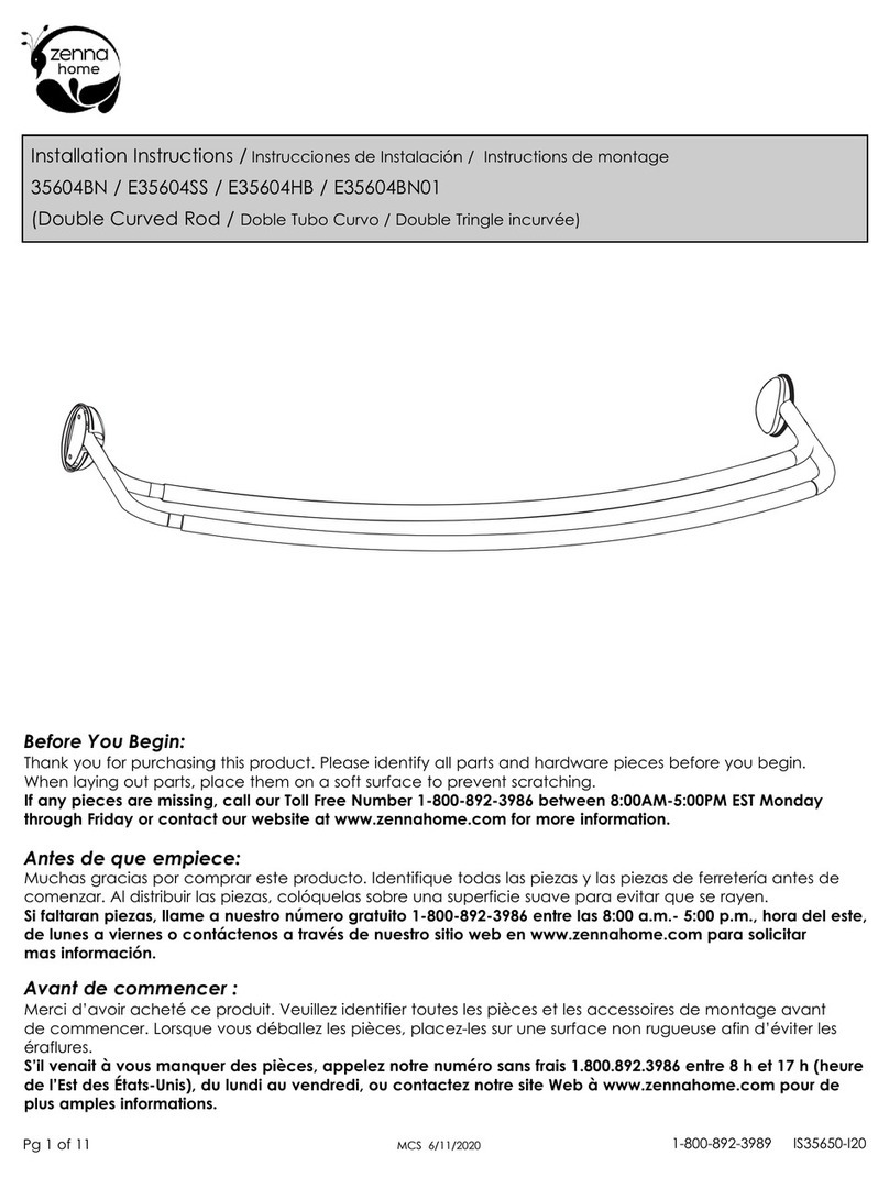 Zenna Home E35604BN01 installation instructions