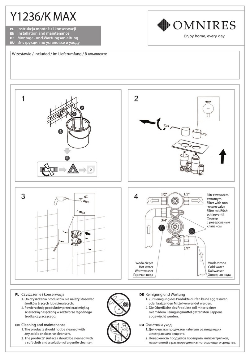 Omnires Y1236/K MAX Instruction Manual