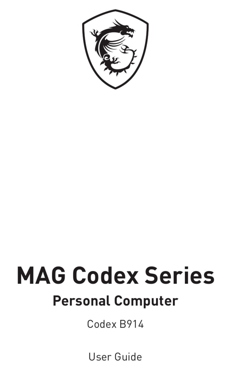 MSI MAG Codex B914 User manual
