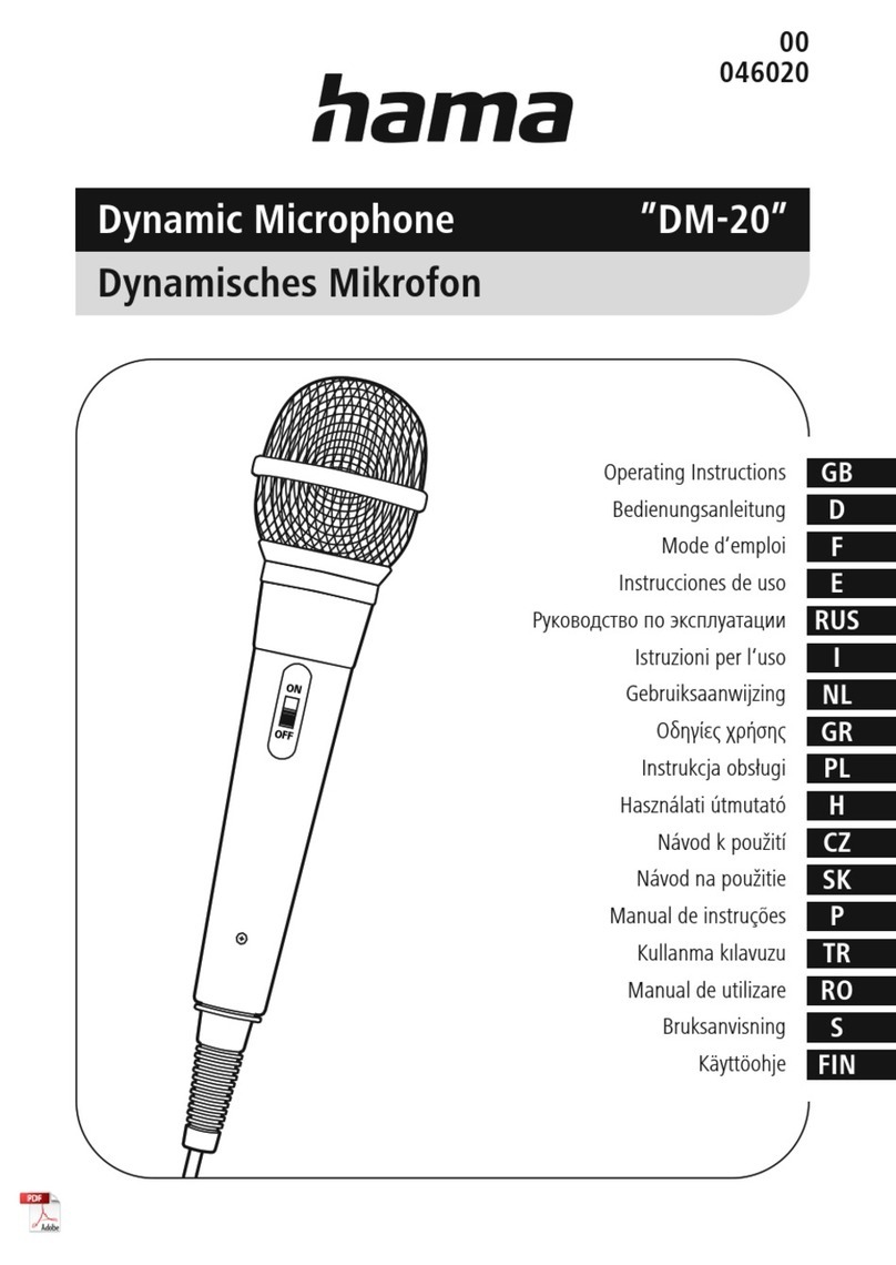 Hama DM-20 operating instructions