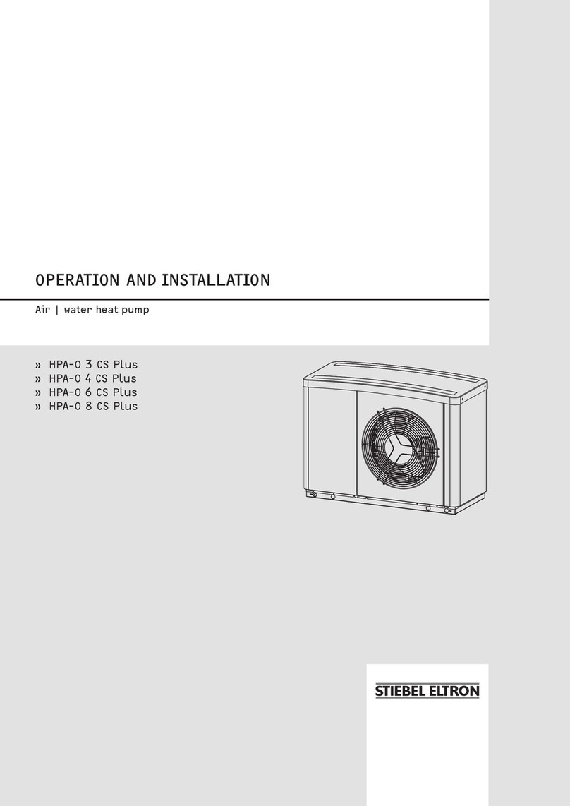 STIEBEL ELTRON HPA-O 4 CS Plus Operation and installation instruction