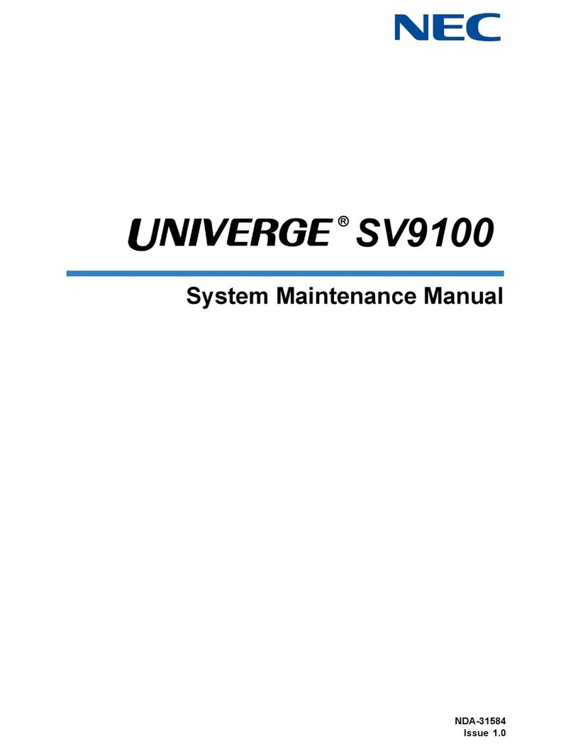 NEC Univerge SV9100 User manual