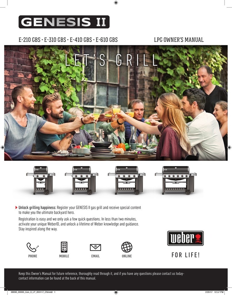 Weber genesis II E-310 GBS owner's manual