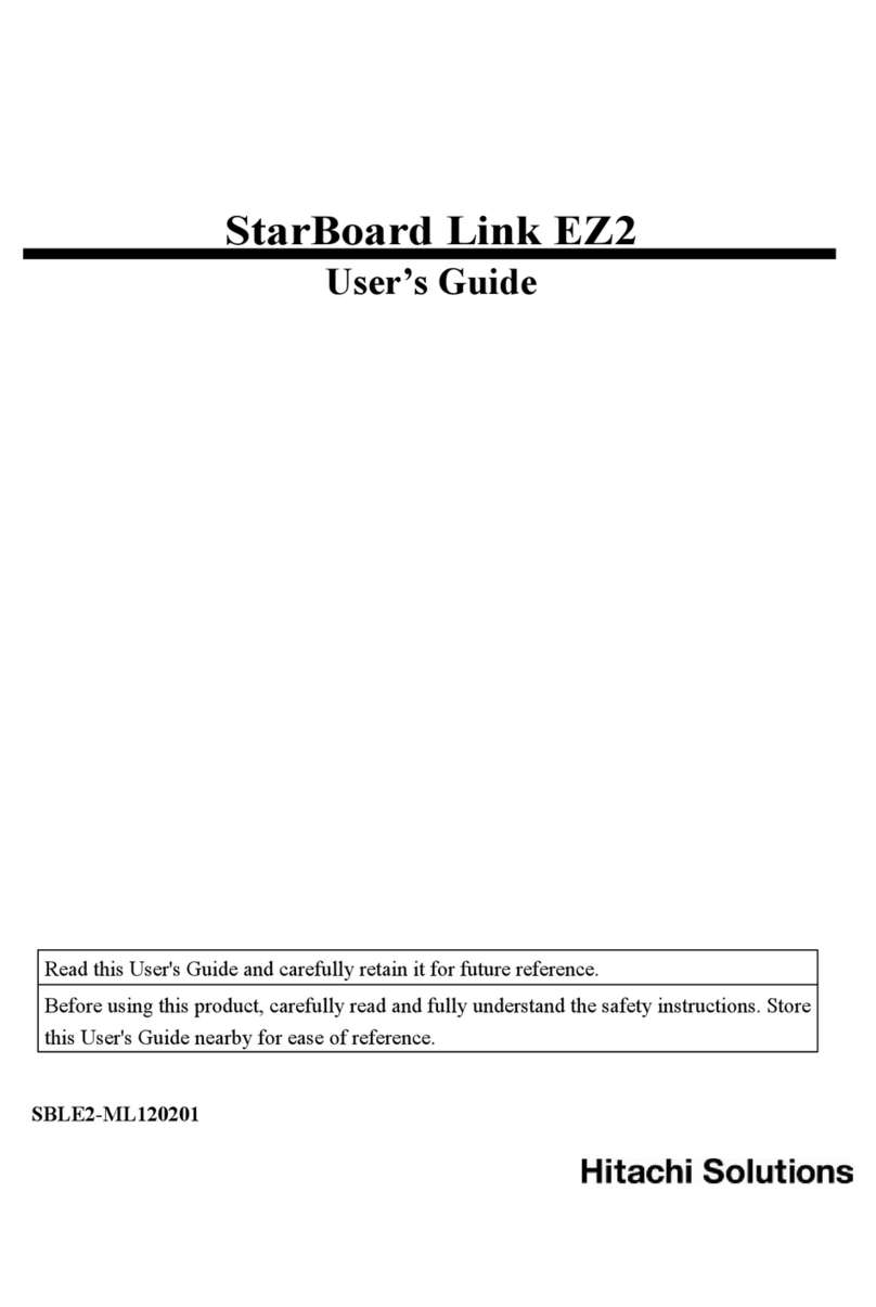 Hitachi StarBoard Link EZ2 user guide