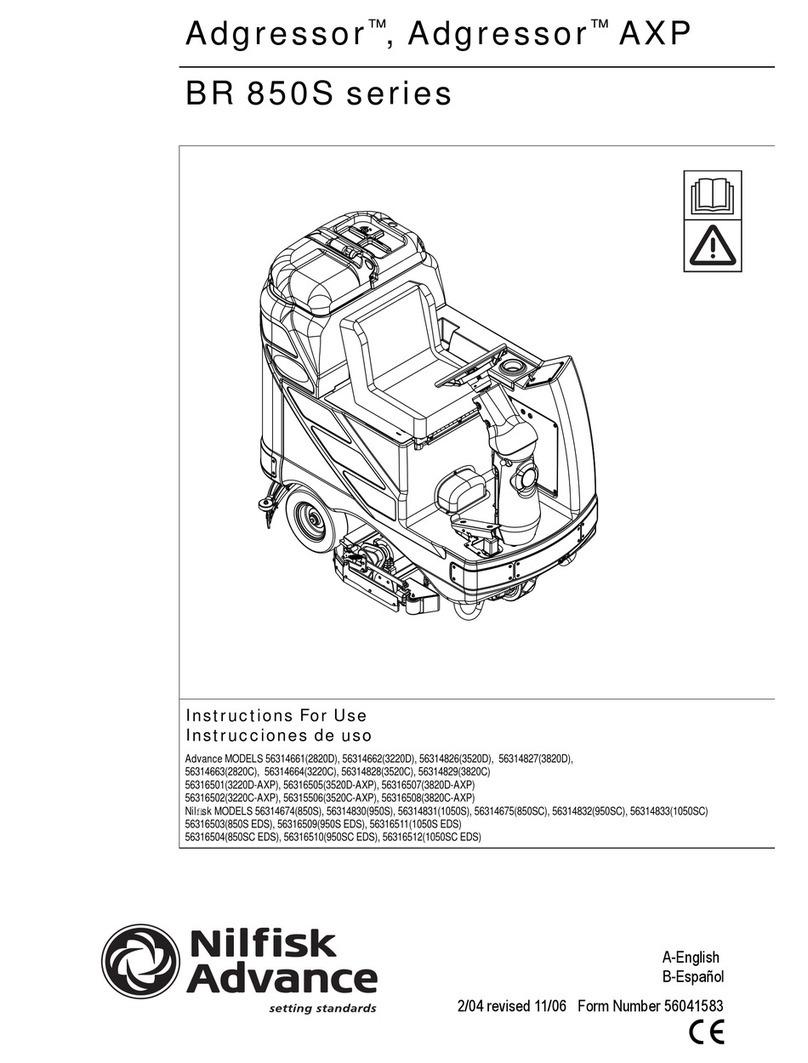 Nilfisk-Advance BR 850S Series User manual