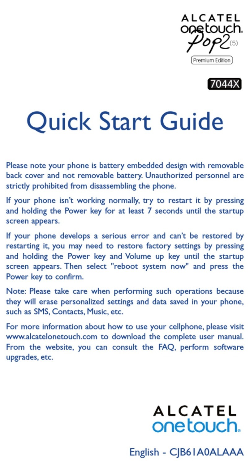 Alcatel 7044X User manual