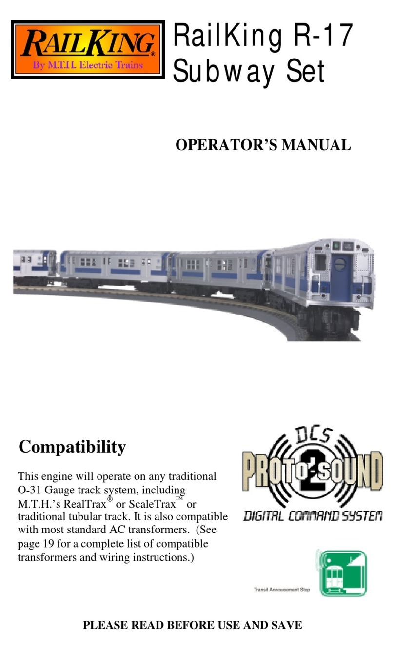M.T.H. RailKing R-17 Subway Set User manual