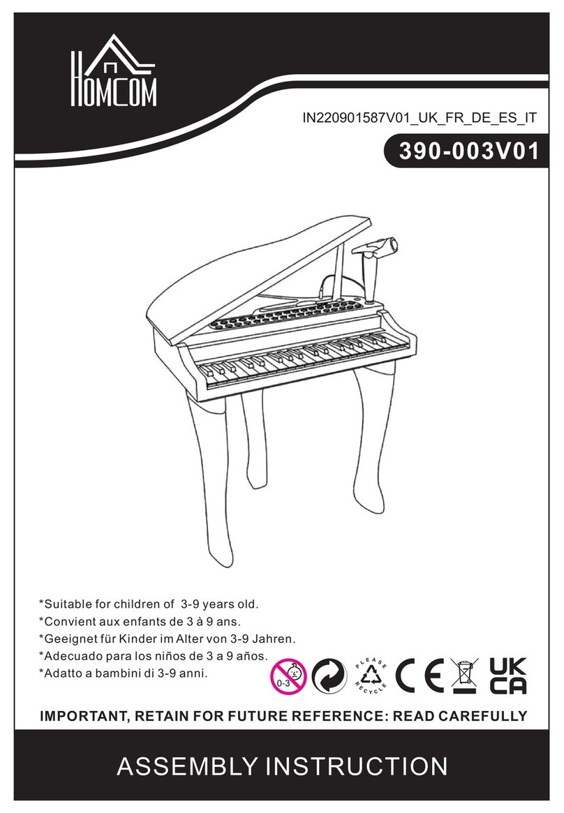 HOMCOM 390-003V01 User manual