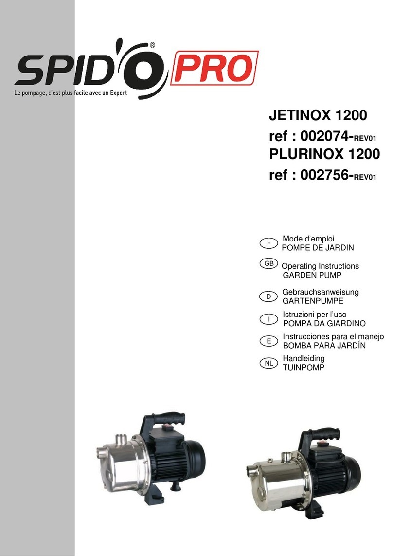 SPIDO 002074-REV01 operating instructions