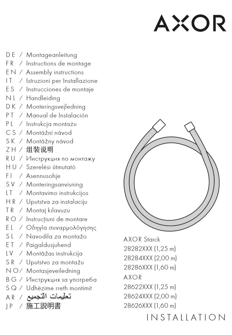 Axor Starck 28284 Series User manual