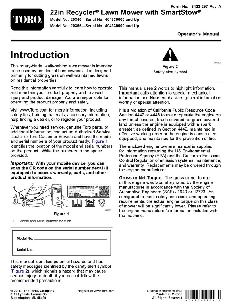 Toro 20340 Operator's manual
