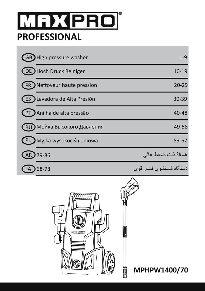 MaxPro PROFESSIONAL MPHPW1400/70 manual