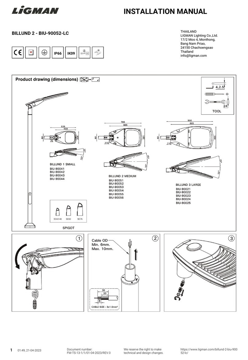 LIGMAN BIU-90052-LC User manual