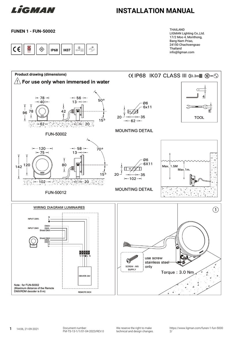 LIGMAN FUN-50002 installation manual