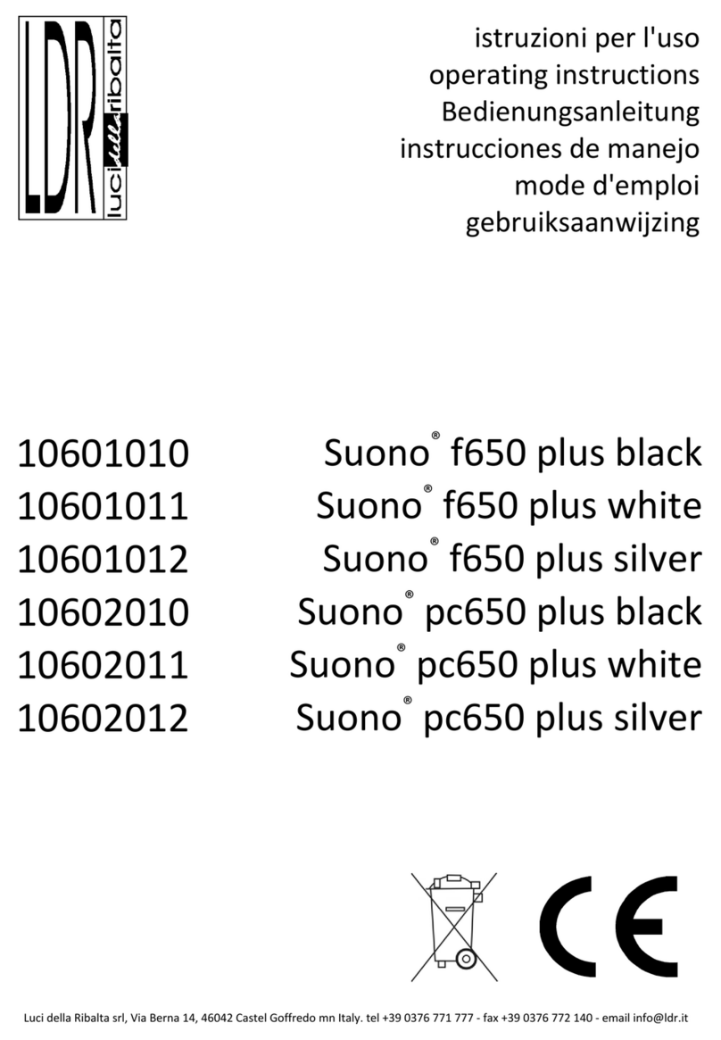 LDR Suono f650 plus white operating instructions