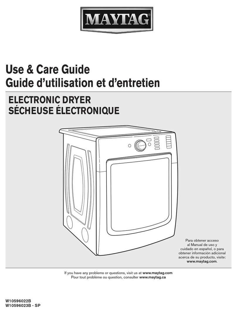 Maytag W10596022B User manual