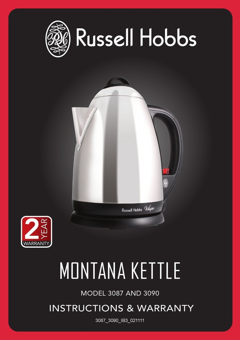Russell Hobbs MONTANA 3087 Installation guide
