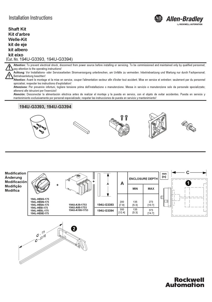 Rockwell Automation Allen-Bradley 194U-G3393 User manual Rockwell Automation Allen-Bradley 194U-G3393 User manual