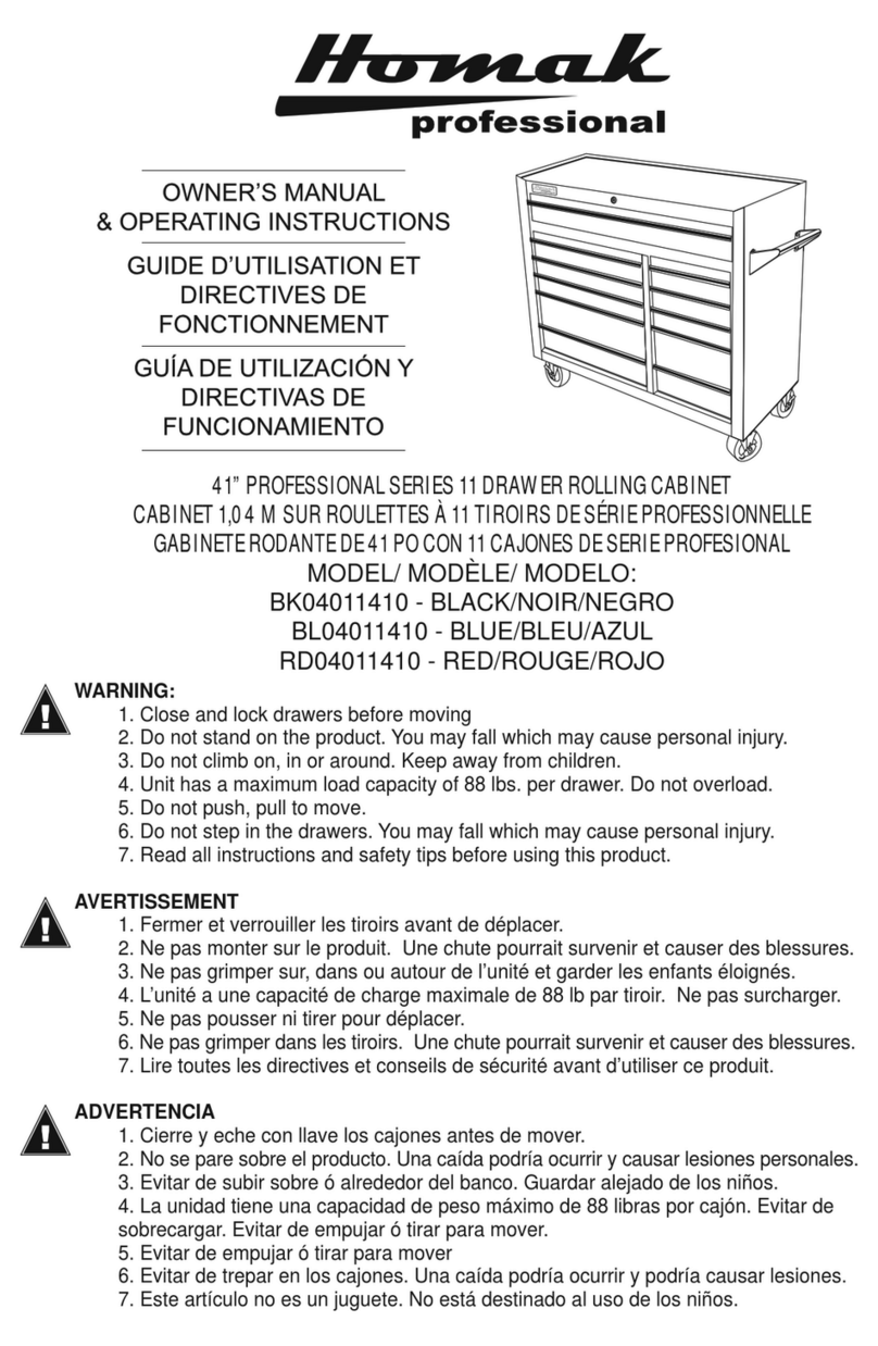 Homak BK04011410 System manual Homak BK04011410 System manual
