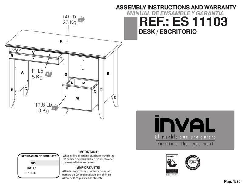 Inval ES 11103 Installation guide