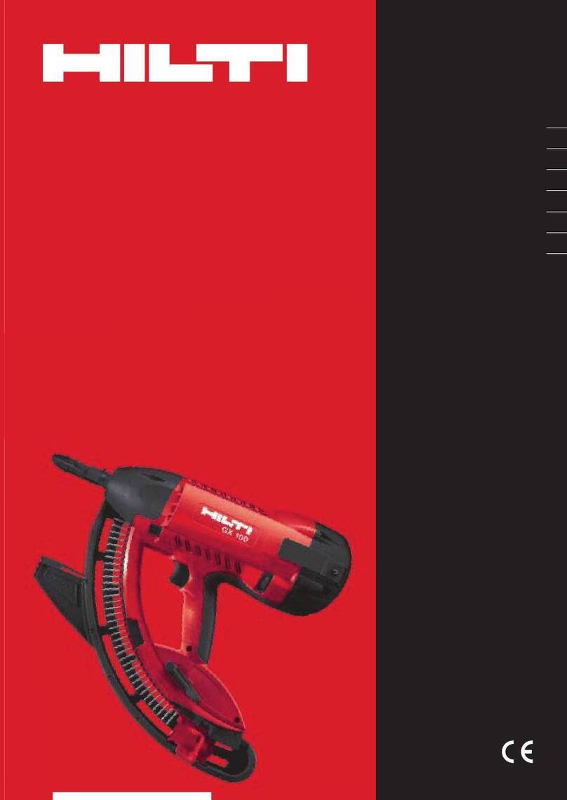 Hilti GX 100 User manual