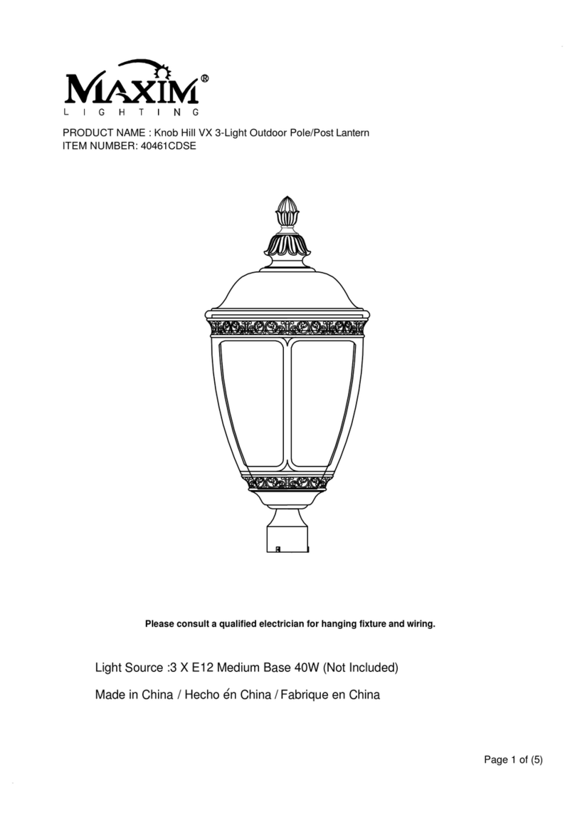Maxim Lighting 40461CDSE User manual