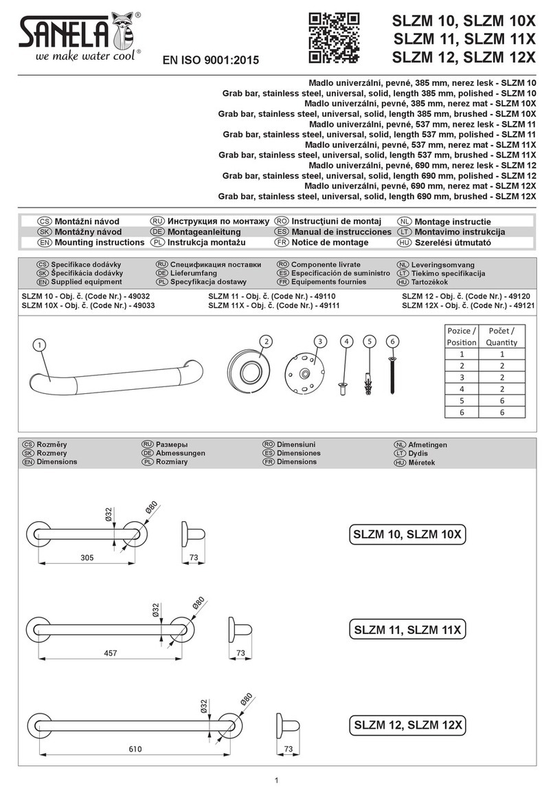Sanela SLZM 10 Mounting instructions