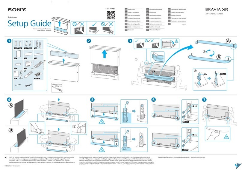 Sony BRAVIA XR-55A9xK User manual